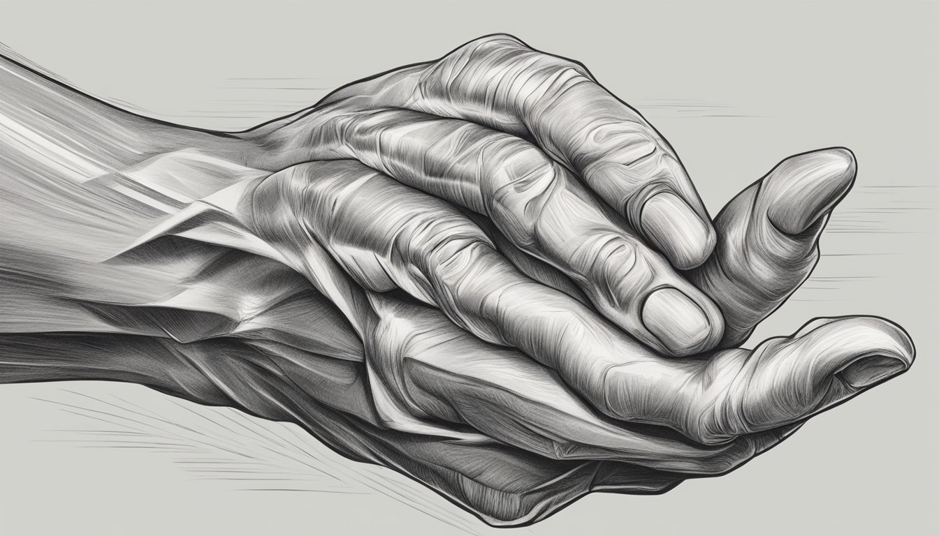 A hand repeatedly performs a complex task with ease, showcasing muscle
memory in
action