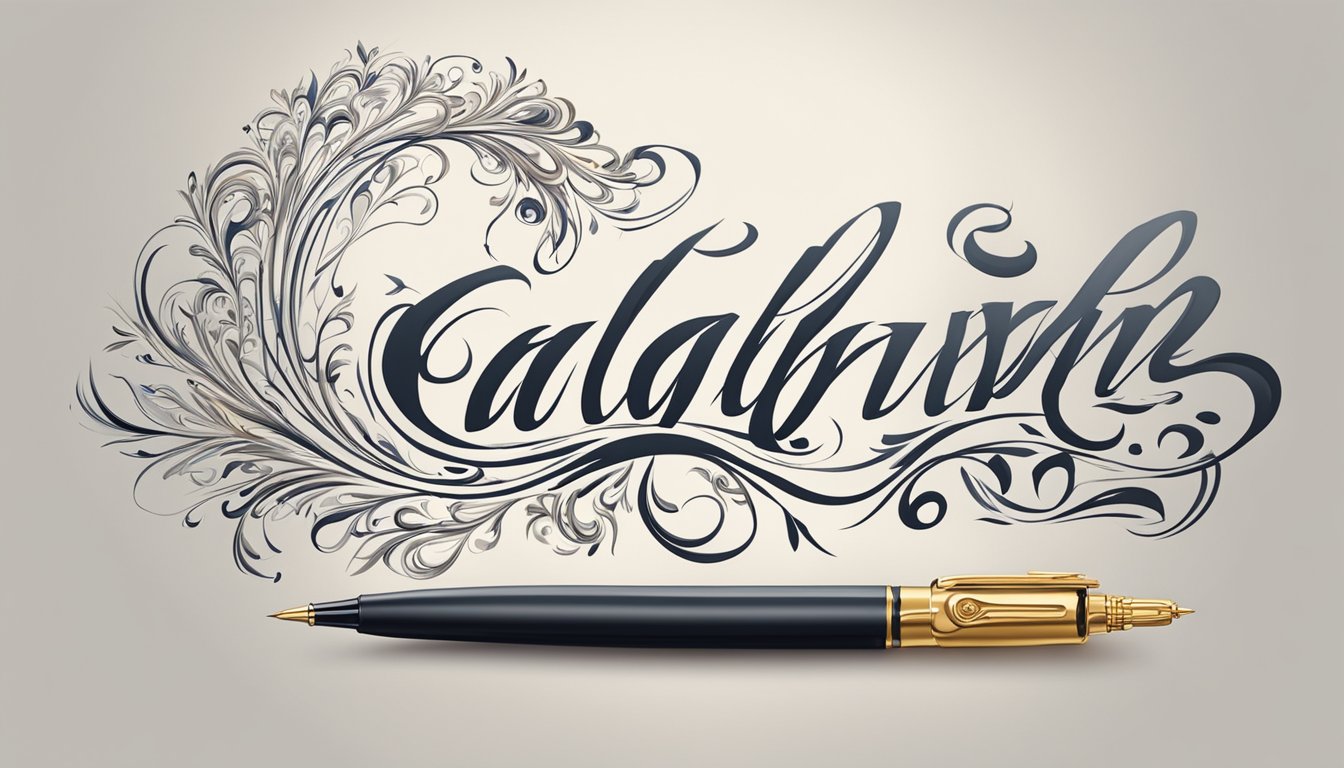 A calligraphy pen glides across paper, creating elegant strokes and
swirls. Ink flows smoothly, forming beautiful letters and intricate
designs