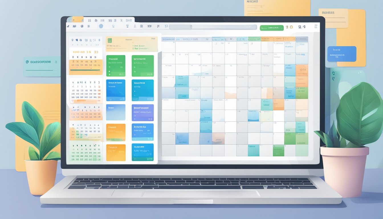 A computer screen displays a calendar with six months crossed off.
Various language learning websites are open in different tabs, showing
progress and
achievements