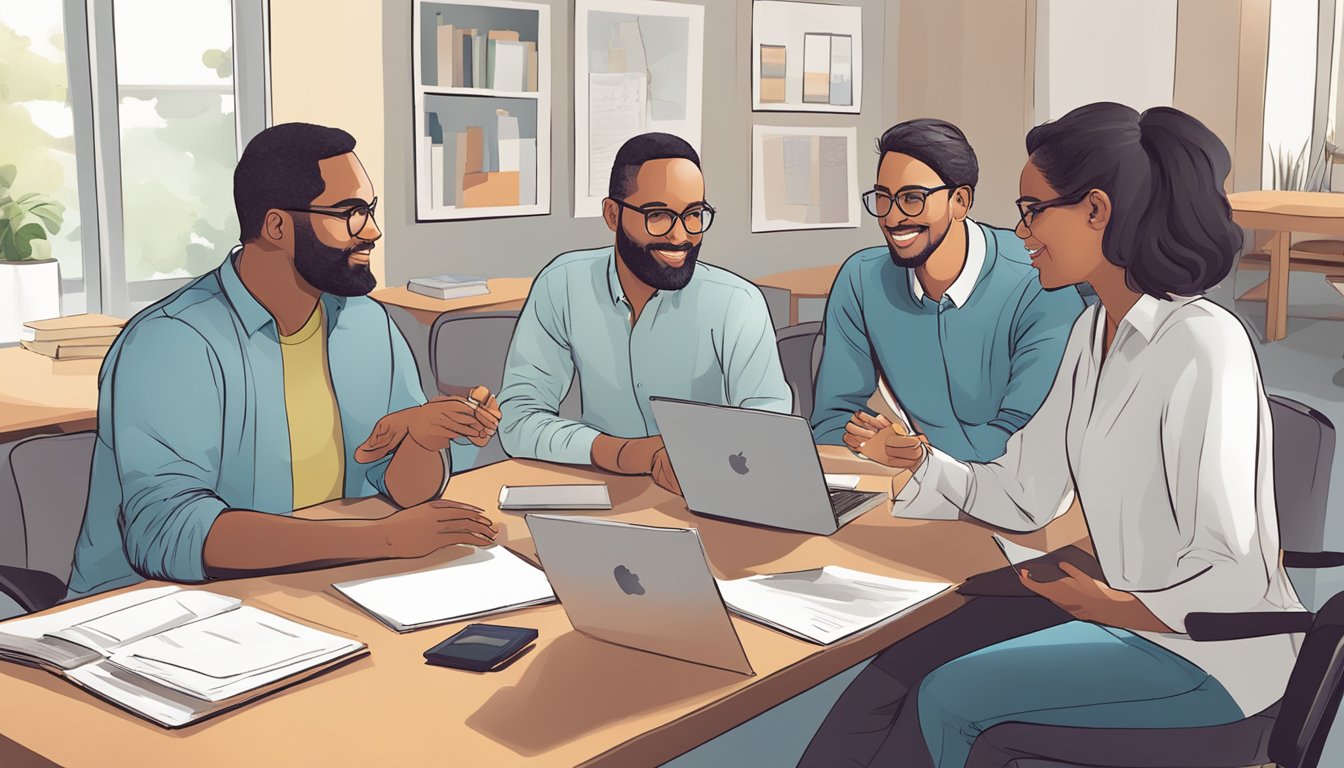 A group of adults engage in lively discussions, sharing knowledge and
experiences. They collaborate on projects, problem-solve, and support
each other, fostering a dynamic and interactive learning
environment