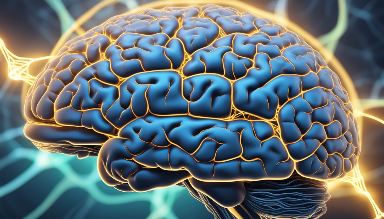 A brain surrounded by glowing neural pathways, showcasing the concept
of neuroplasticity and lifelong
learning