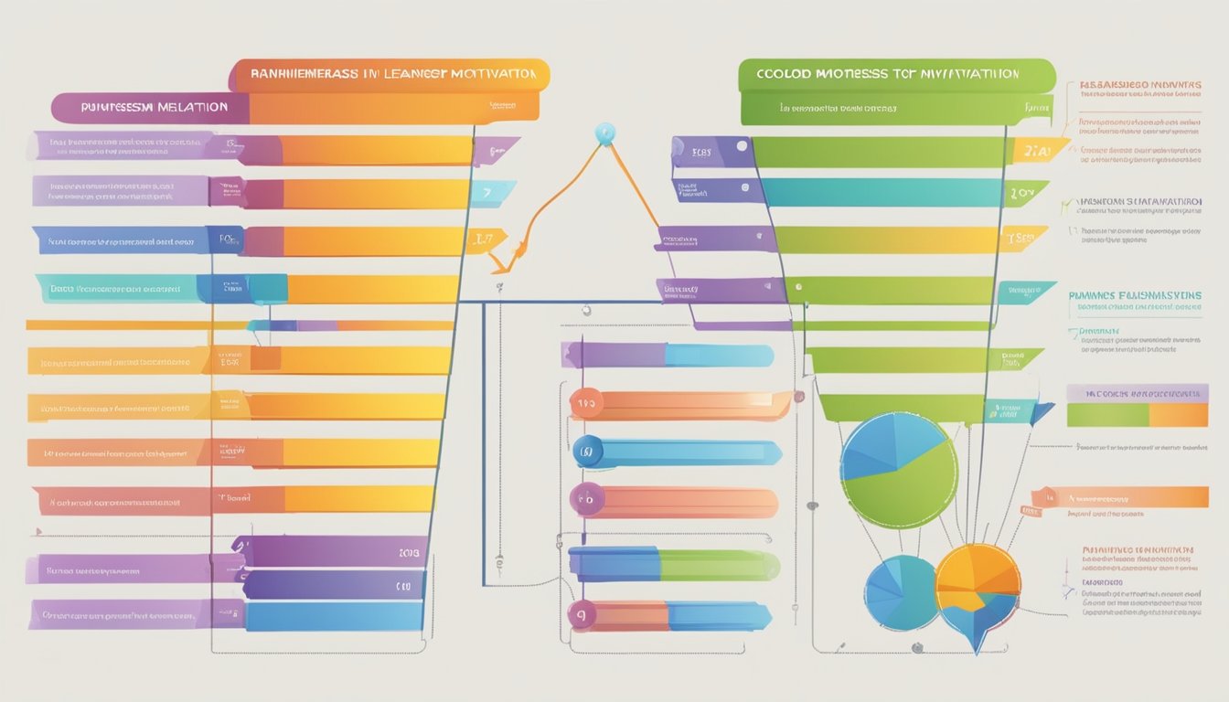 A colorful chart showing rewards leading to increased motivation in
learning, while punishments result in decreased
motivation